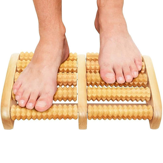 Wooden Foot Roller Massager